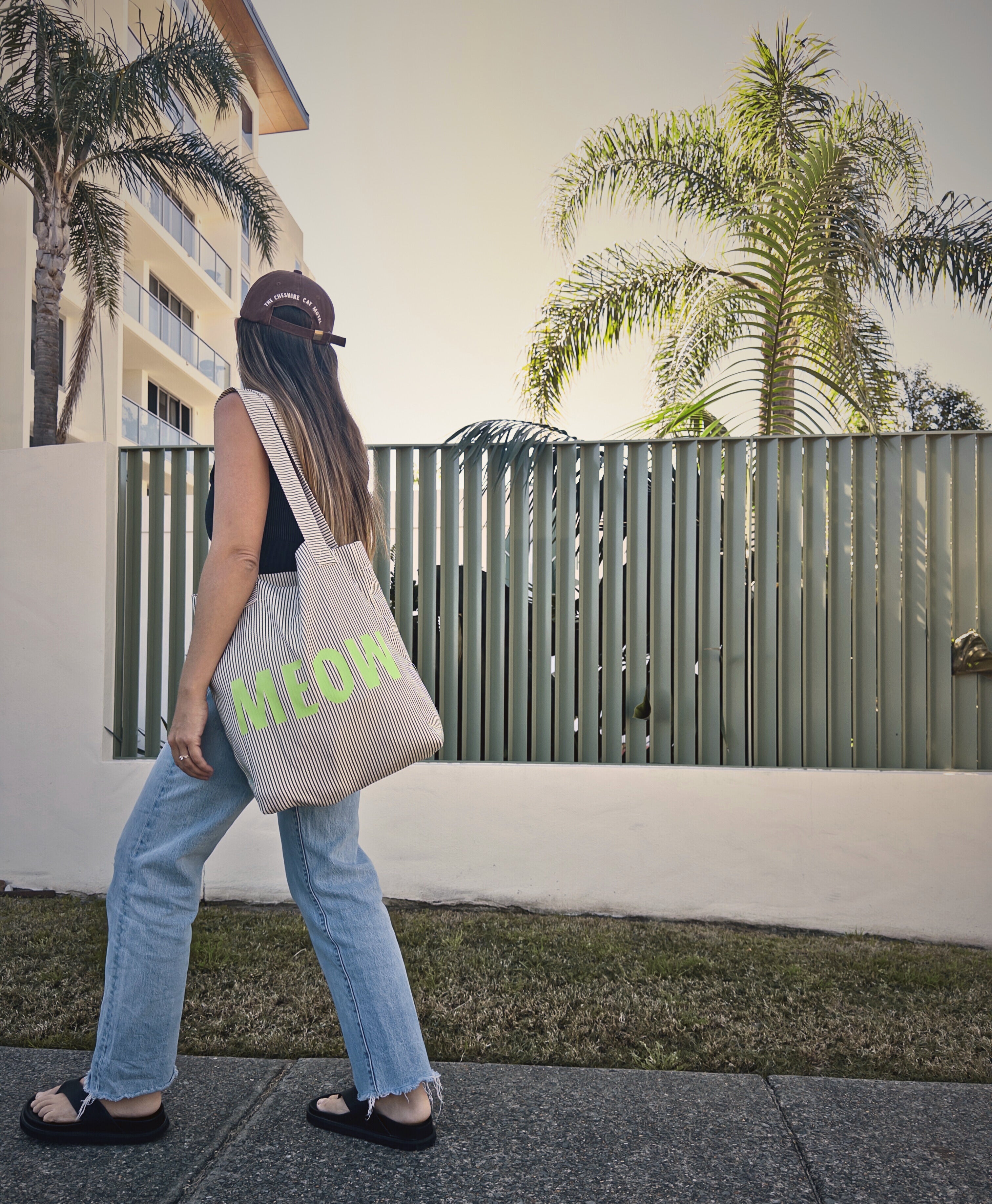 Meow Stripe Tote