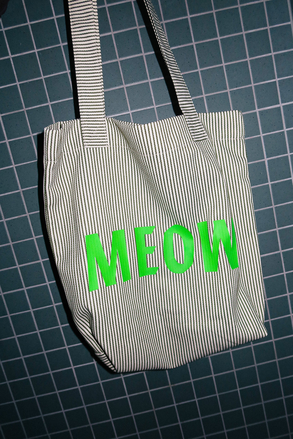 Meow Stripe Tote