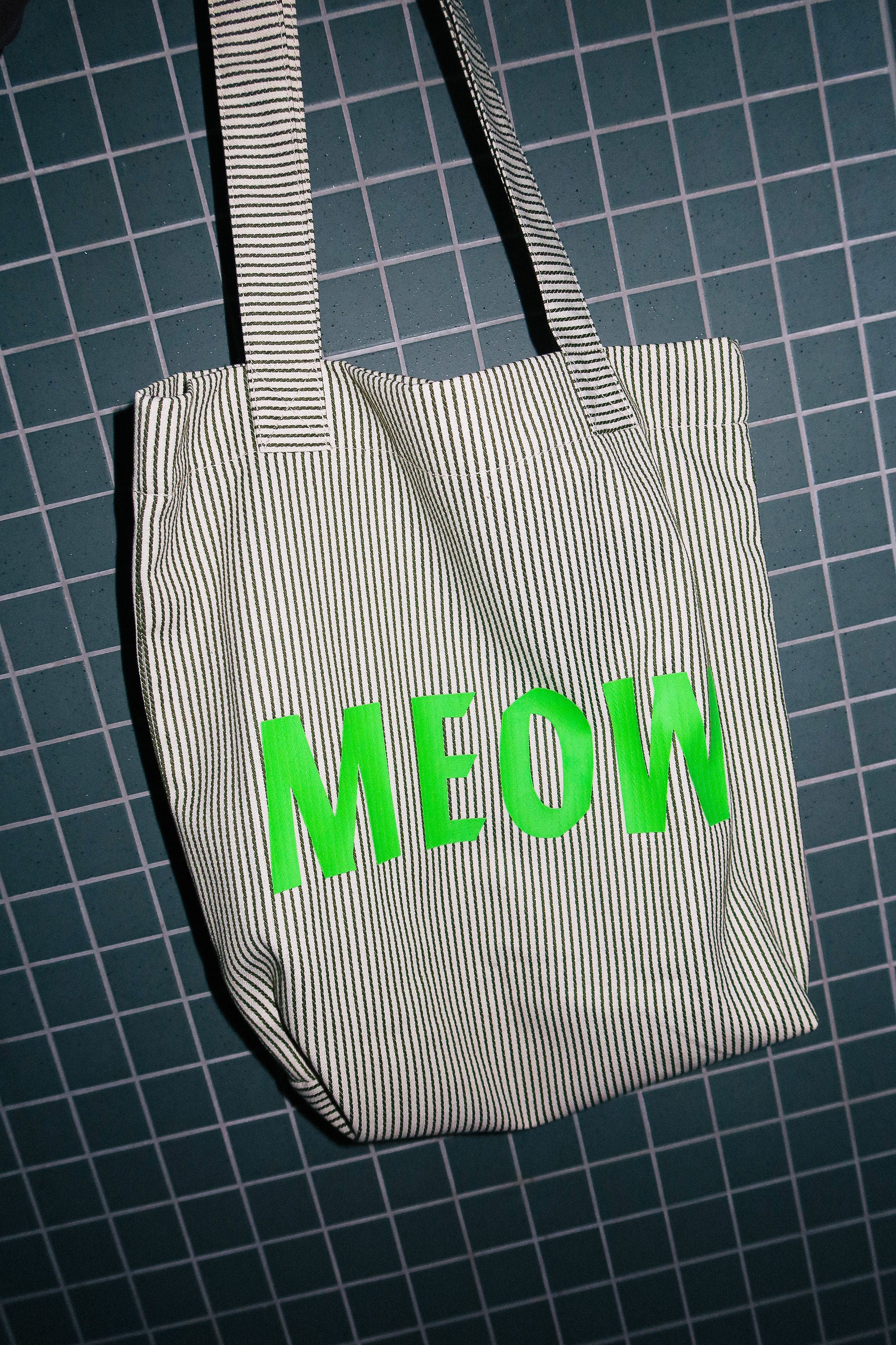 Meow Stripe Tote