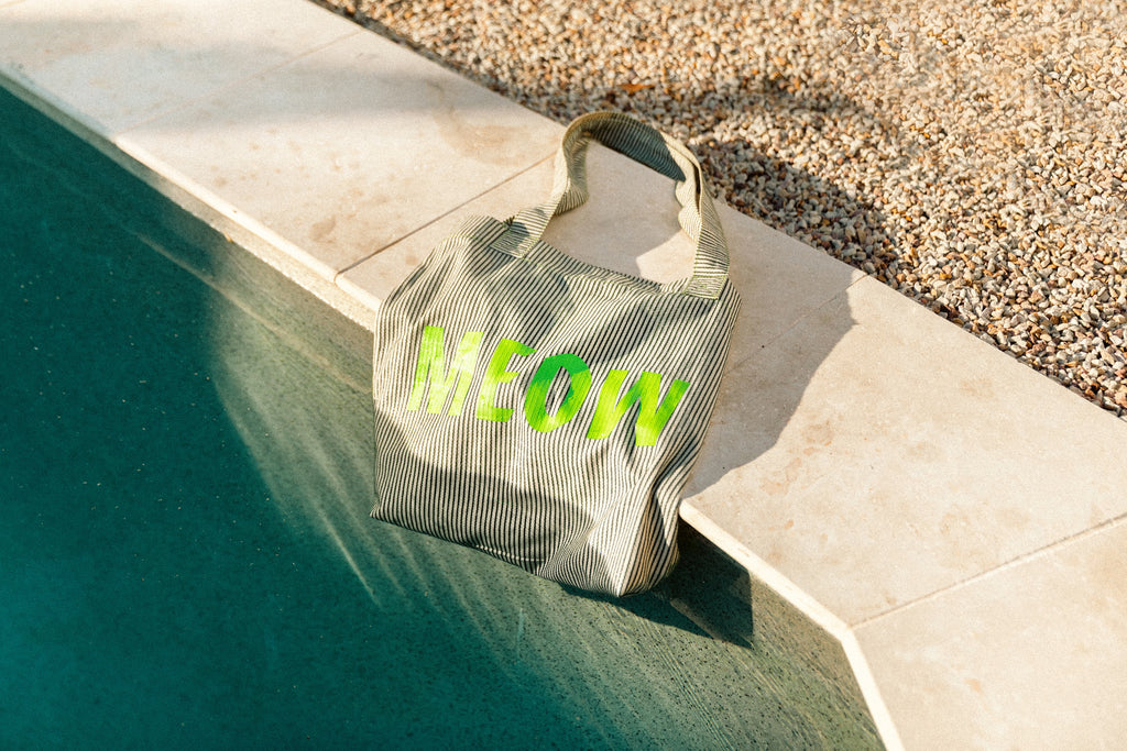 Meow Stripe Tote